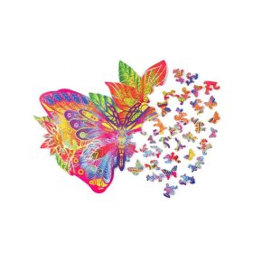 Kleurrijke houten puzzel - vlinder