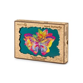 Kleurrijke houten puzzel - vlinder, Wood Trick