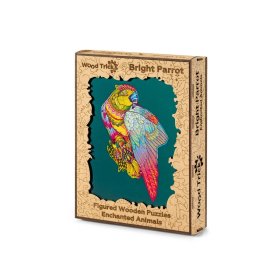 Kleurrijke houten puzzel - papegaai, Wood Trick
