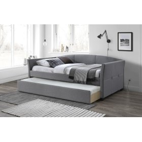 Bed met extra bed SANNA 90 x 200 cm - Grijs