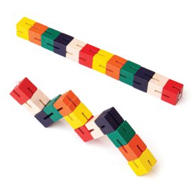 Bigjigs Toys Houten puzzel gekleurde slang 1 st