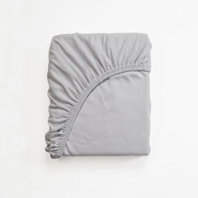Katoenen laken 200x160 cm - grijs, Frotti