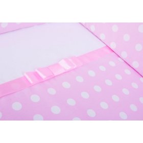 Grace linnen met lint 120x90 cm - roze, Gluck Baby