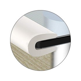 SIPO Foam hoekbeschermers voor glazen oppervlakken, grijs - 4 st, Sipo