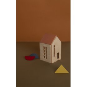 Magnetisch Montessori houten huis - terra
