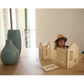 Magnetisch Montessori houten huis - magisch bos, Babai