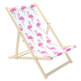Kinderstrandligstoel Flamingo's