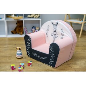 Kinderstoel Bunny Ballerina - wit-roze
