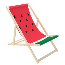 Watermeloen strandligstoel