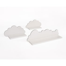 Set van 3 planken - witte wolk