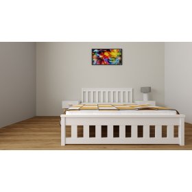 Tweepersoonsbed Ada 200 x 140 cm - wit, Ourfamily