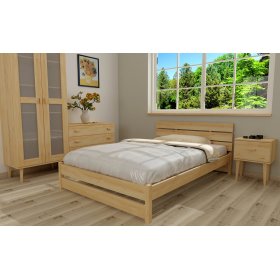 Houten bed Max 200 x 90 cm - grenen, Ourfamily