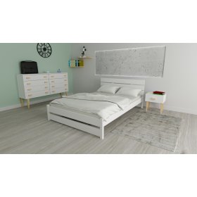 Houten bed Max 200 x 90 cm - wit, Ourfamily