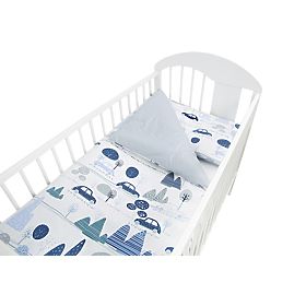 Dekbedset 135x100 cm Cars - blauw, Ankras