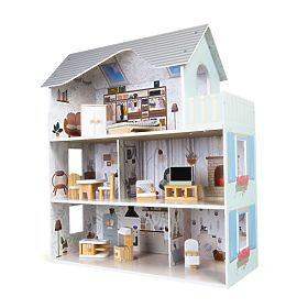 Huisje voor poppen van Emma Ekotony Residence meubelen, EcoToys