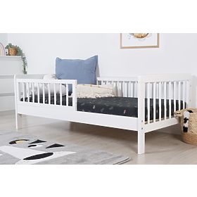 Kinderbed met barrière TEDDY - wit, Ourbaby®