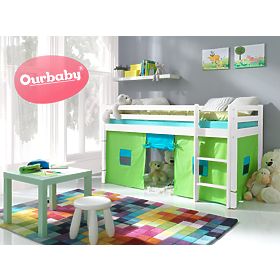 Ourbaby Modo verhoogd kinderbed - wit