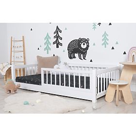 Kinderbed laag Montessori Ourbaby - wit, Ourbaby®