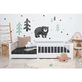 Kinderbed laag Montessori Ourbaby - wit