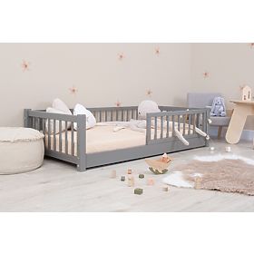 Montessori lage kinderbed Ourbaby - grijs, Ourbaby®