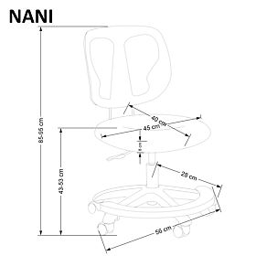 Kinderstoel NANI - grijs