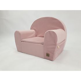 Kinderfauteuil Velvet - roze