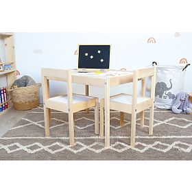 Kindertafel en 2 LETTO stoelen, Ourbaby®