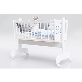 Kinderwieg Karol 90 x 40 cm - wit