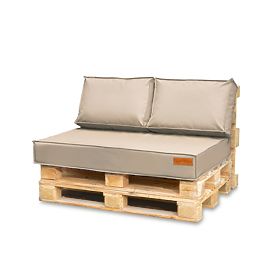 Kussenset voor palletmeubel - Beige, FLUMI