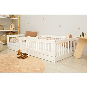 Lage kinderbed Montessori Ourbaby Plus - wit, Ourbaby®