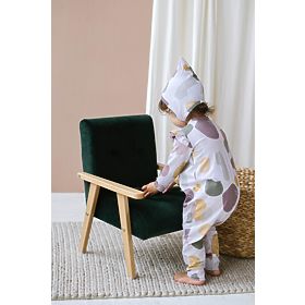 Retro kinderfauteuil Velvet - donkergroen, Modelina Home