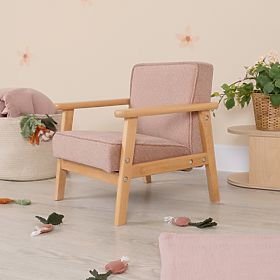 Retro roze kinderfauteuil Sakura, Ourbaby®