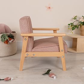 Retro roze kinderfauteuil Sakura, Ourbaby®