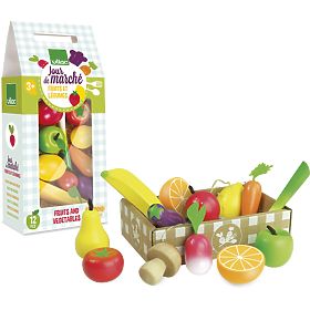 Vilac Houten groente- en fruitset