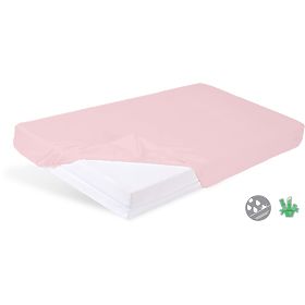 Waterdicht bamboelaken 140x70 - roze, Babymatex