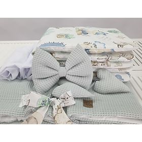 Wit rieten bed met uitrusting voor een baby - Egel, Ourbaby®